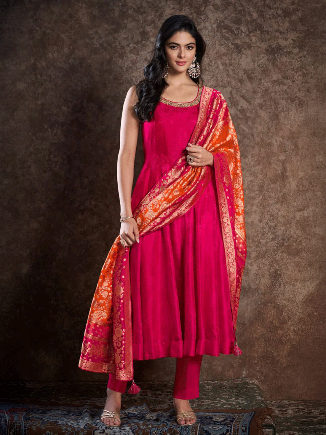 Diana Silk Anarkali Suit