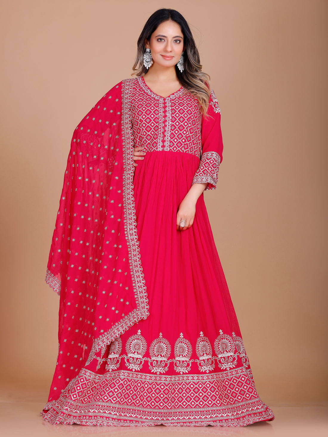 Manya Gown With Dupatta