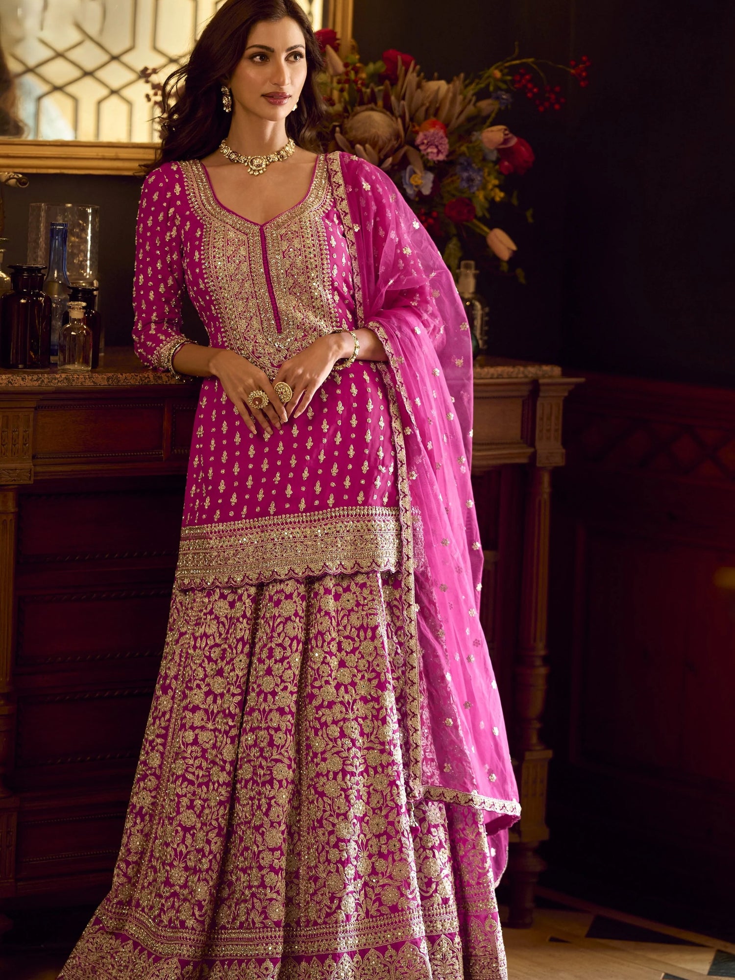 Surina Long Top Lehenga