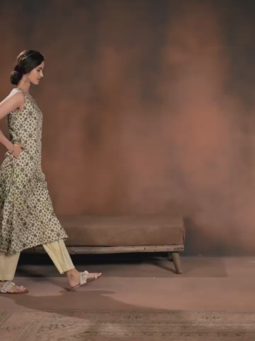 Pritha Silk Printed Kurti &amp; Pant
