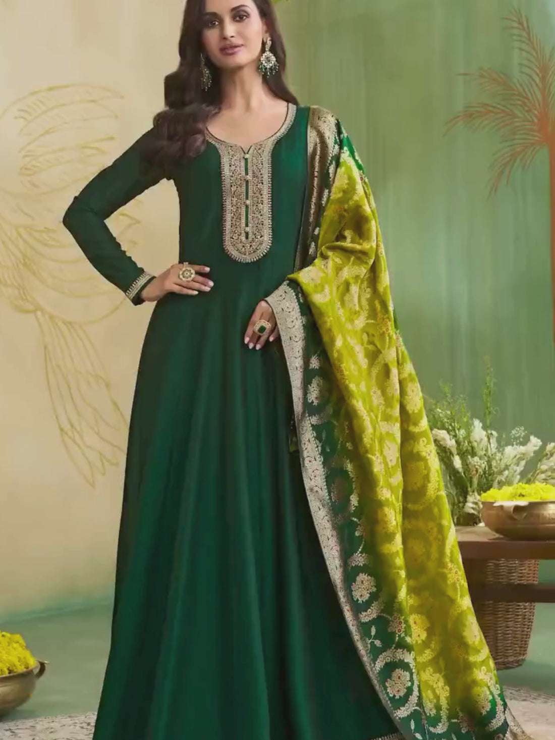 Kamya Gown With Dupatta
