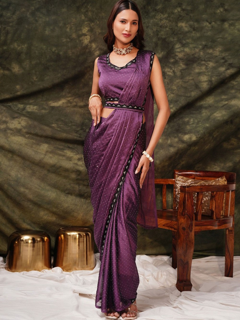 Haina Ready To Wear Choli Saree