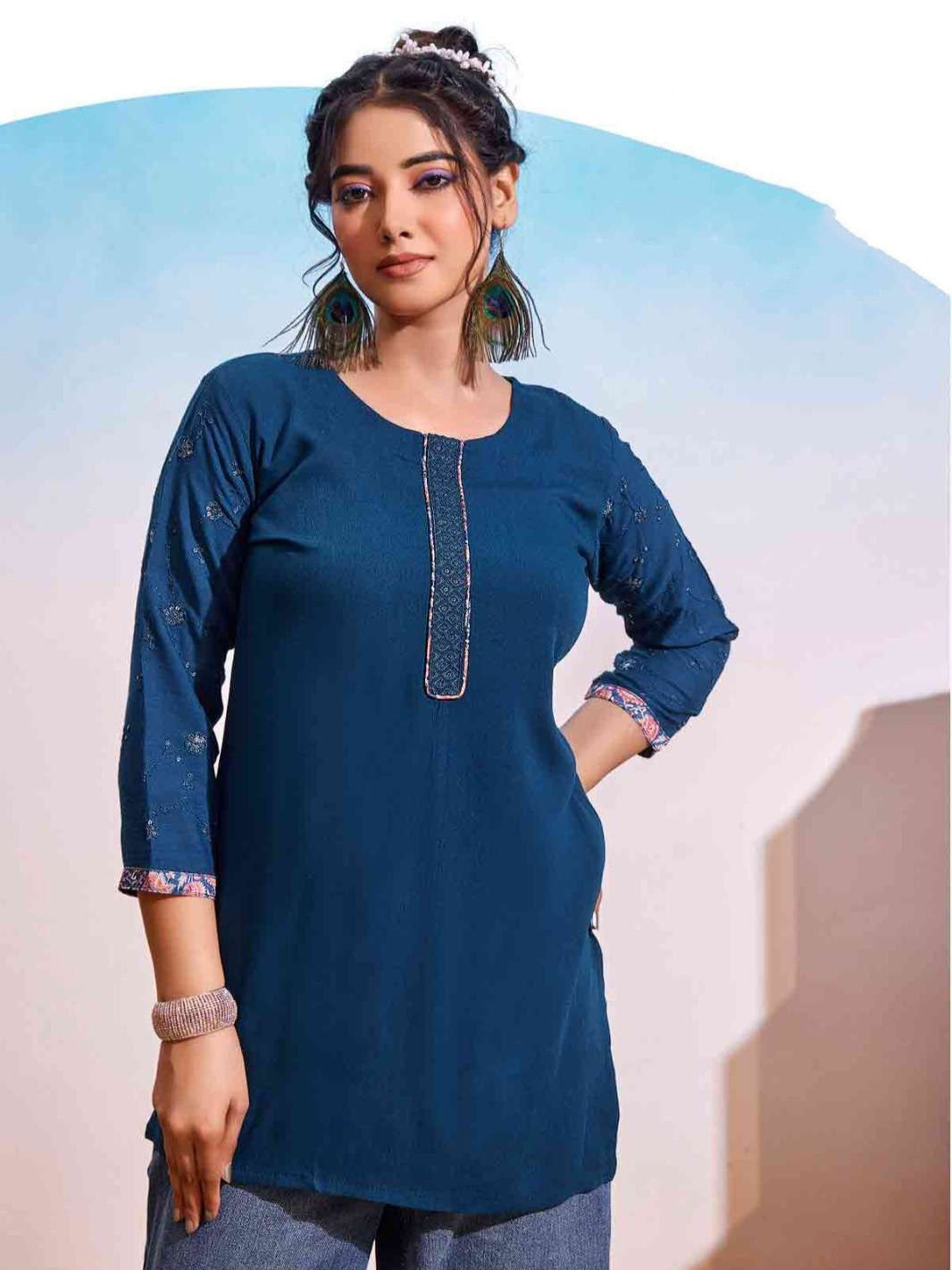 Mahi Short Kurti - Roop Darshan