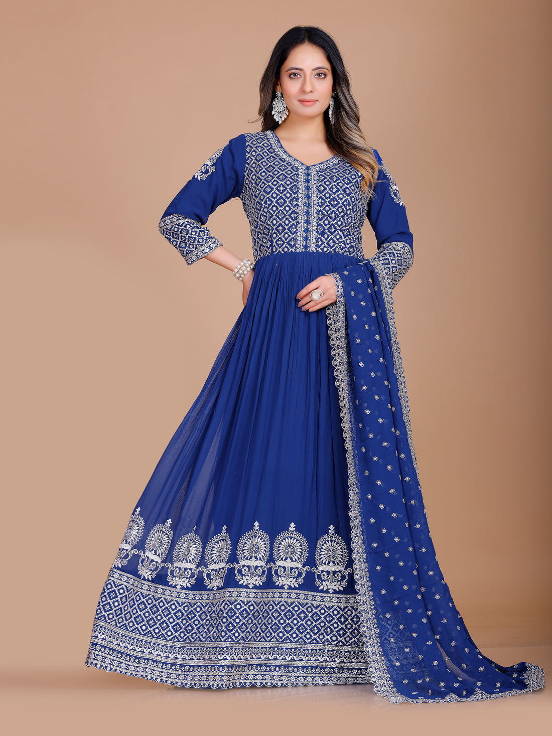Manya Gown With Dupatta