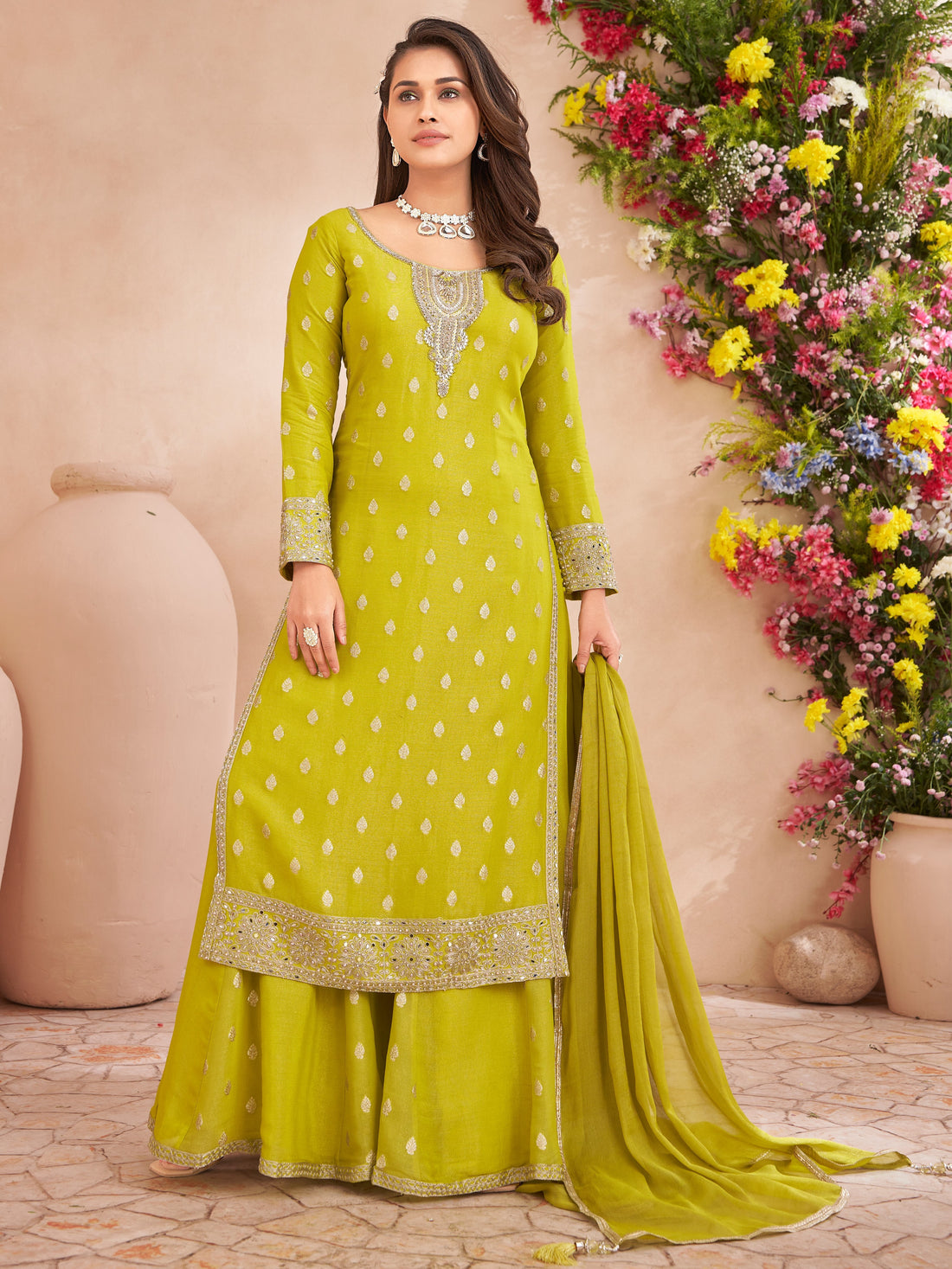 Sania Palazzo Suit - Roop Darshan