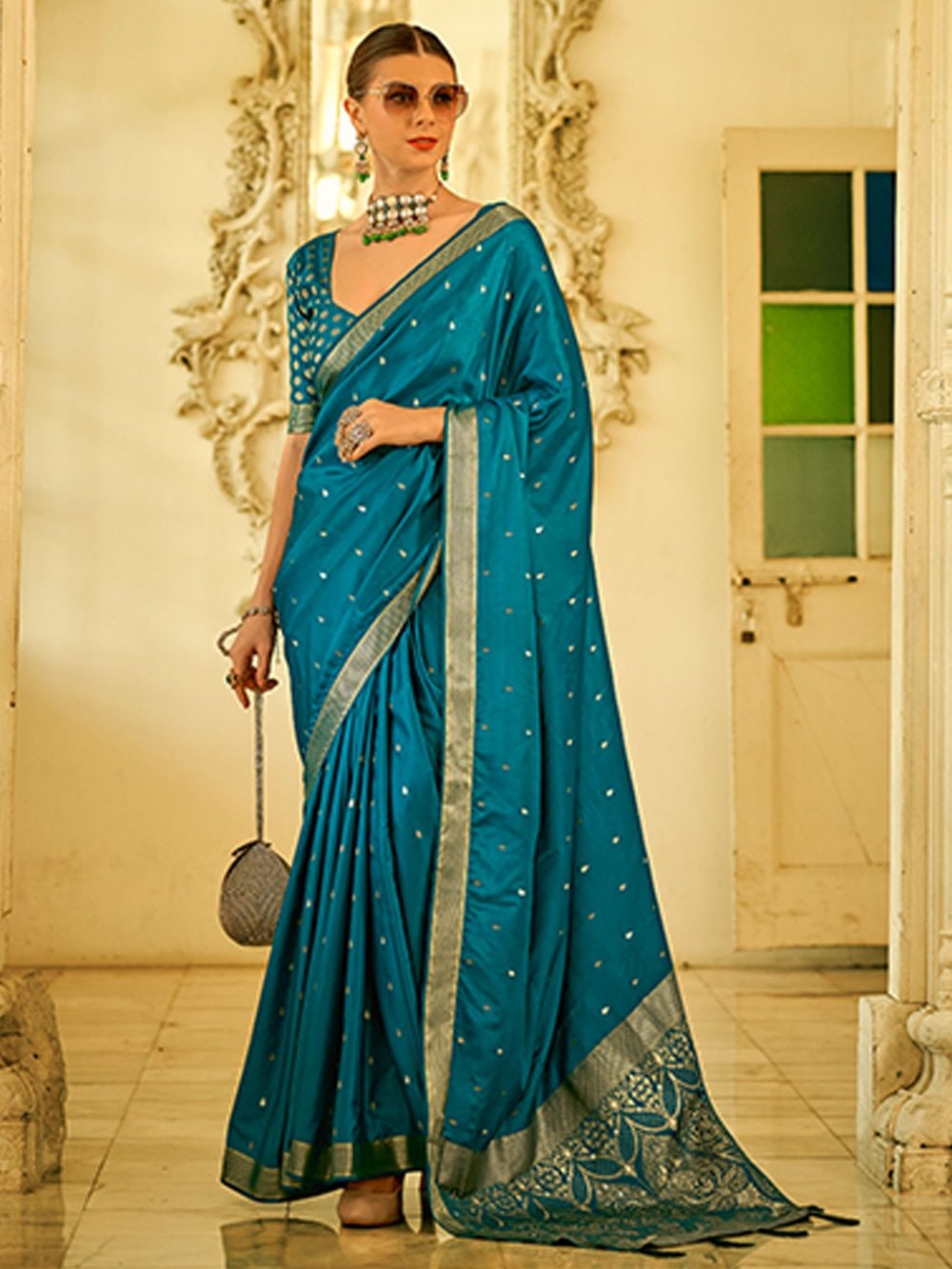 Kriti Weaving Silk Saree - Roop Darshan