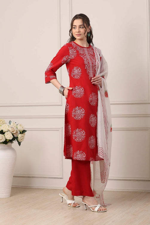 Biba Straight Kamiz &amp; Pant - Roop Darshan