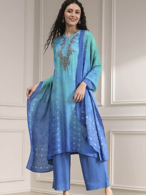 Biba Palazzo Suit - Roop Darshan