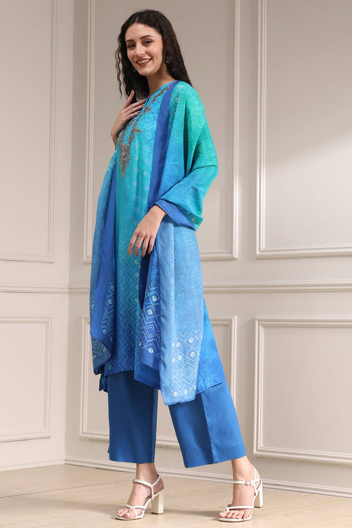 Biba Palazzo Suit - Roop Darshan