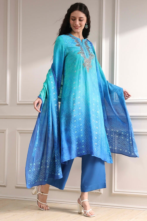 Biba Palazzo Suit - Roop Darshan