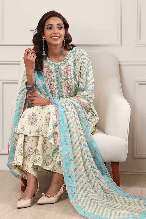 Biba Straight Palazzo Suit - Roop Darshan
