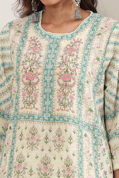 Biba Straight Palazzo Suit - Roop Darshan