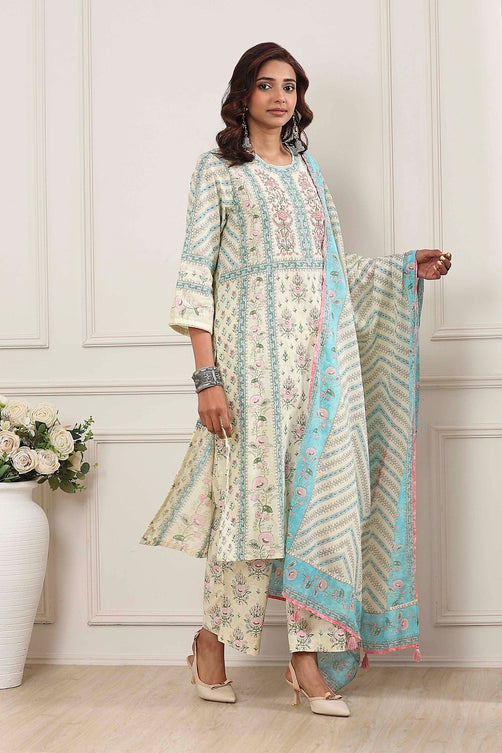 Biba Straight Palazzo Suit - Roop Darshan