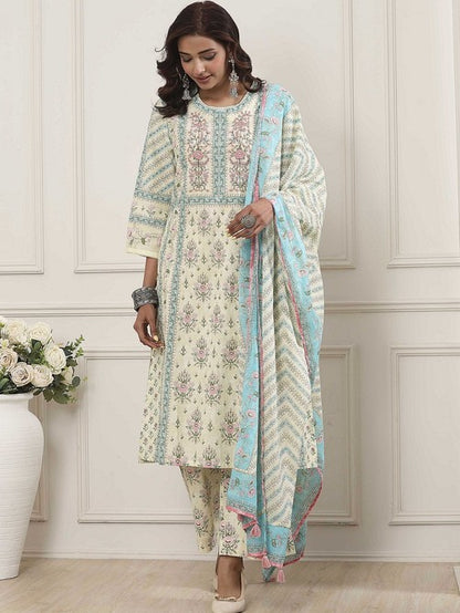Biba Straight Palazzo Suit - Roop Darshan