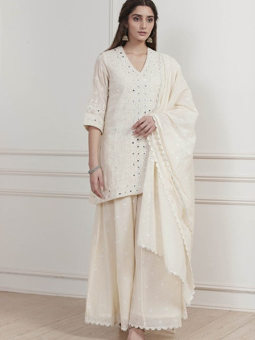 Biba Straight Plazzo Suit - Roop Darshan