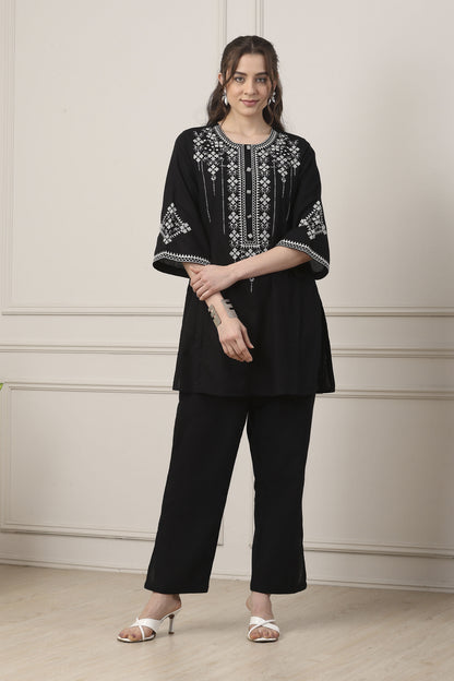 Biba Short Kurti With Pants - Roop Darshan