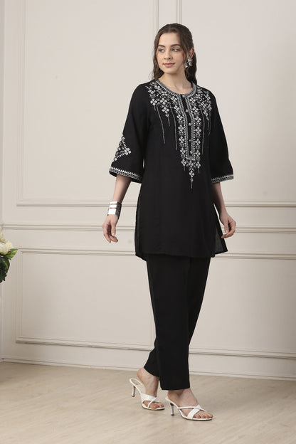 Biba Short Kurti With Pants - Roop Darshan