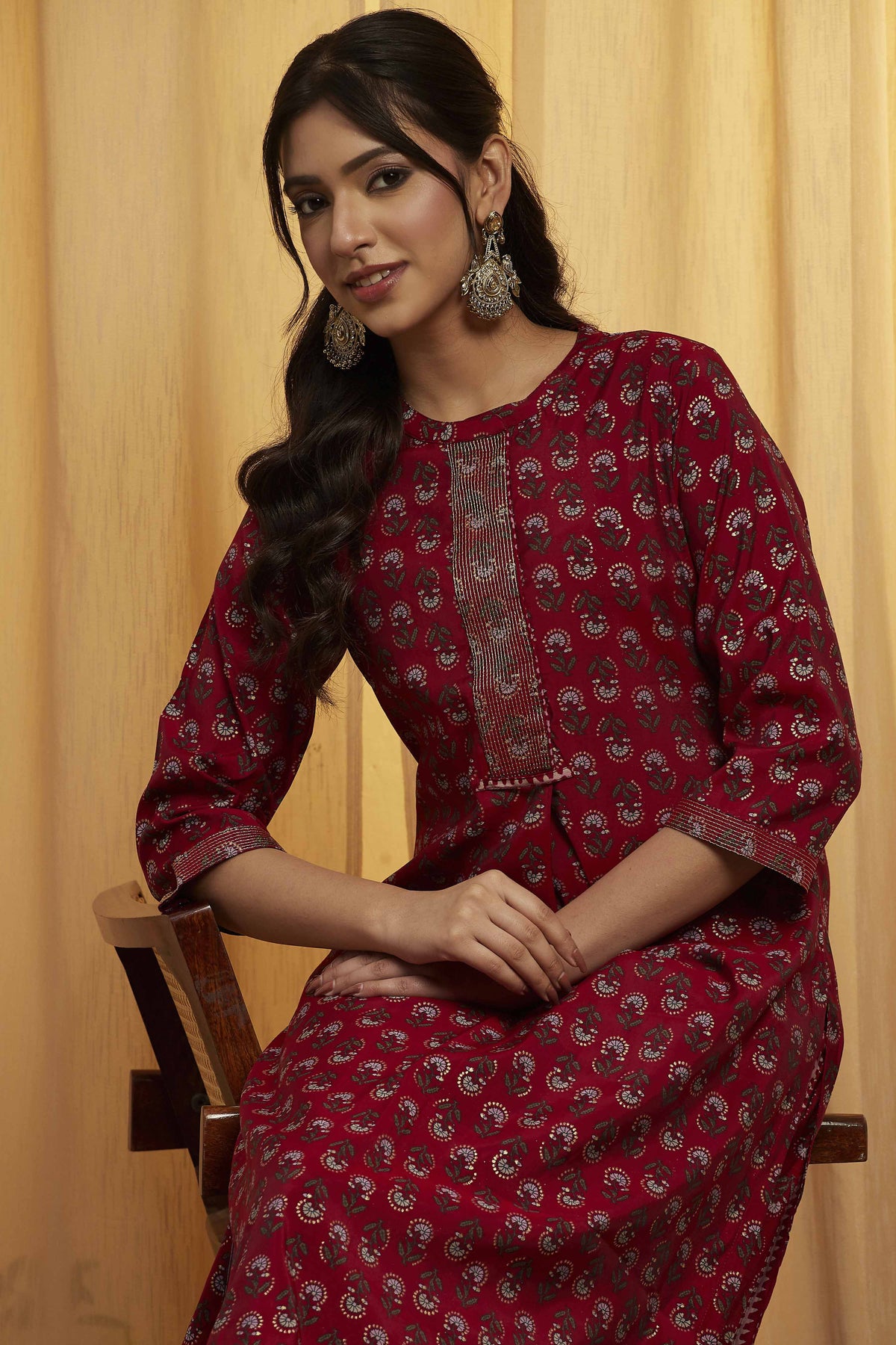 Biba Kurti With Palazzo - Roop Darshan