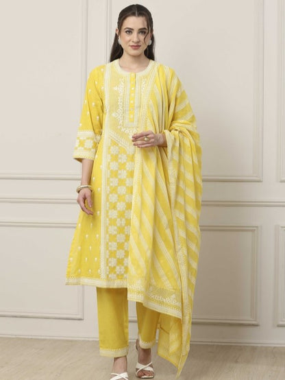 Biba Straight Kamiz &amp; Pant - Roop Darshan