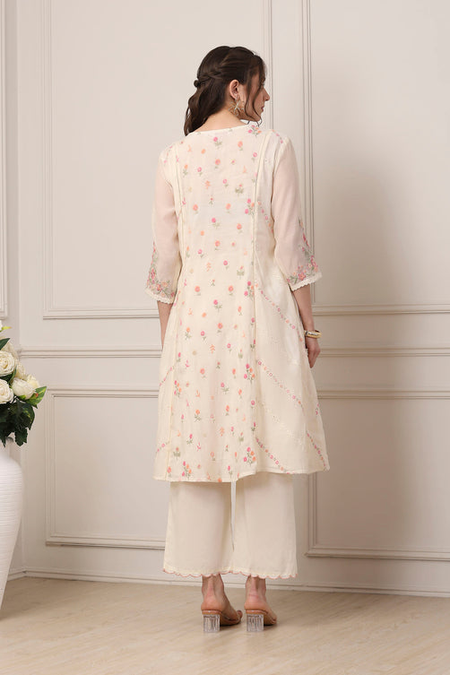 Biba Ladies Palazzo Suit - Roop Darshan