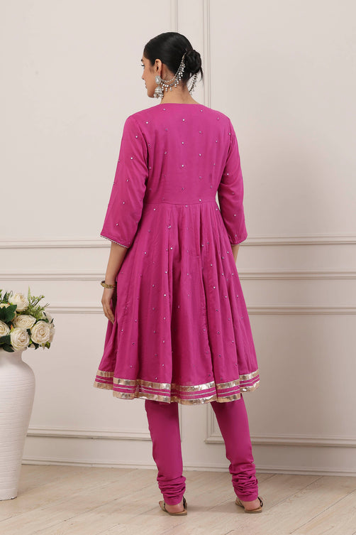 Biba Kalidar Suit Set - Roop Darshan