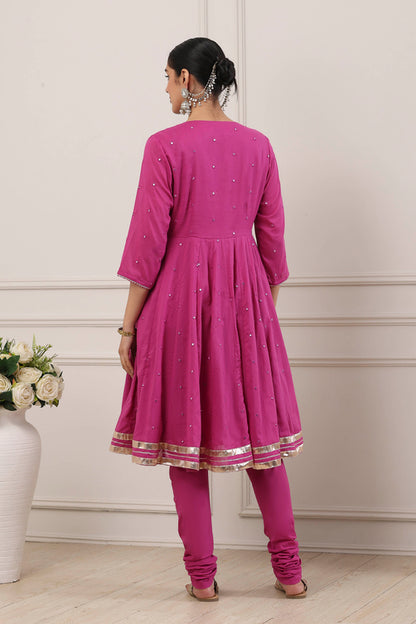 Biba Kalidar Suit Set - Roop Darshan