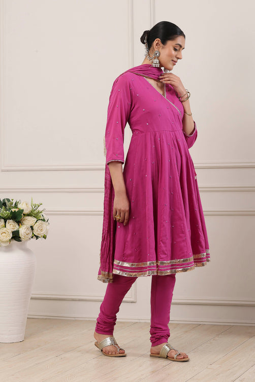 Biba Kalidar Suit Set - Roop Darshan