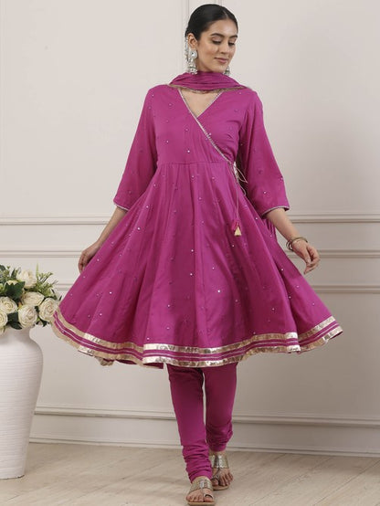 Biba Kalidar Suit Set - Roop Darshan