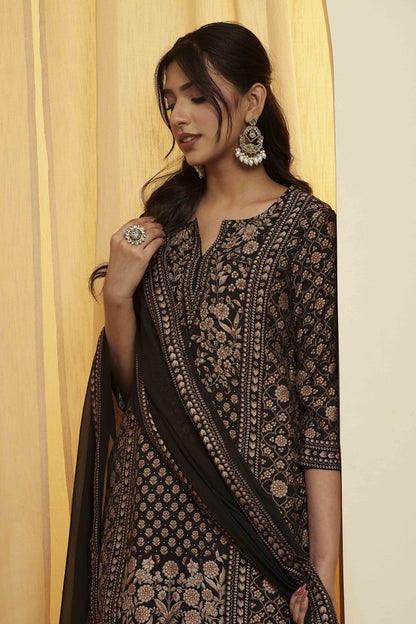 Biba Viscose Palazzo Suit - Roop Darshan