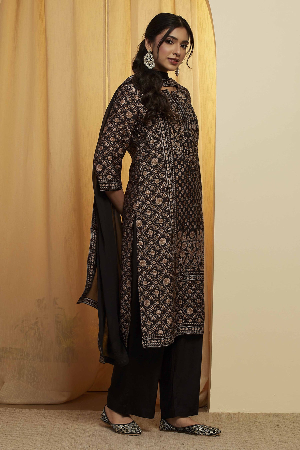 Biba Viscose Palazzo Suit - Roop Darshan