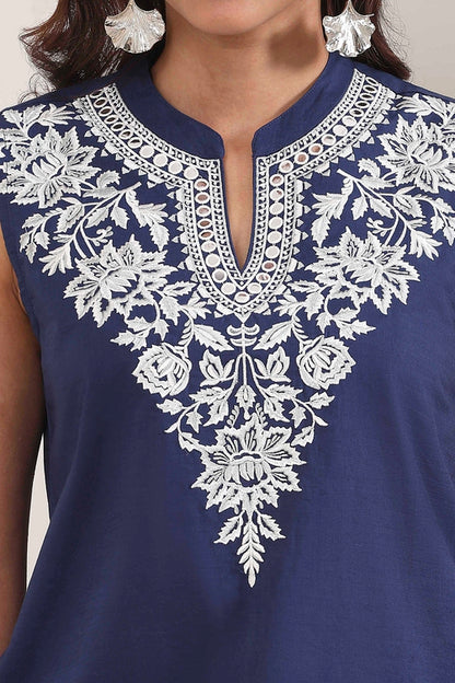 Biba Ladies Cotton Kurti with Pant - Roop Darshan