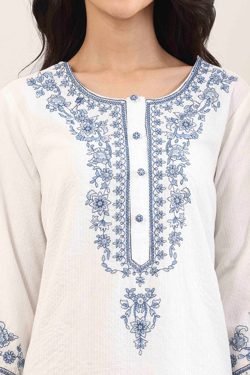 Biba Straight Kamiz &amp; Pant - Roop Darshan