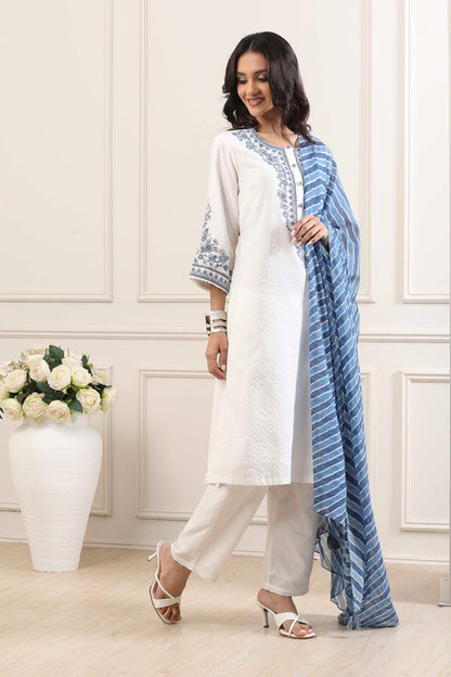 Biba Straight Kamiz &amp; Pant - Roop Darshan