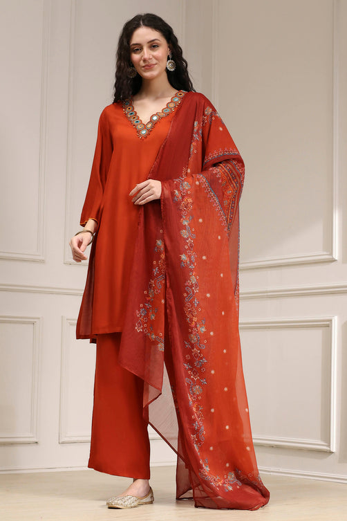 Ladies Rayon Palazzo Suit 36X46 - Roop Darshan