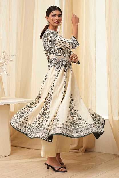 Biba Kurta With Palazzo Suit - Roop Darshan