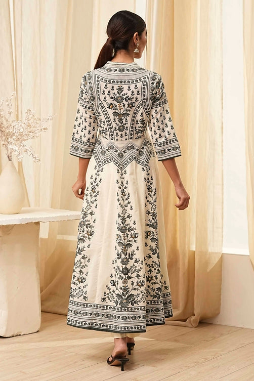 Biba Kurta With Palazzo Suit - Roop Darshan