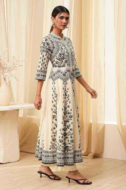 Biba Kurta With Palazzo Suit - Roop Darshan