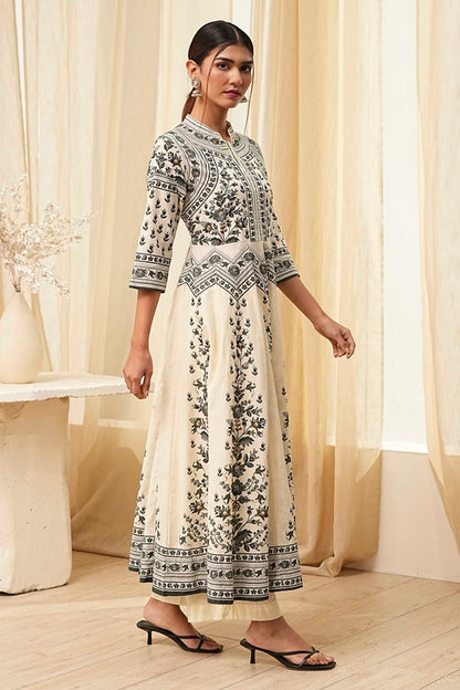 Biba Kurta With Palazzo Suit - Roop Darshan