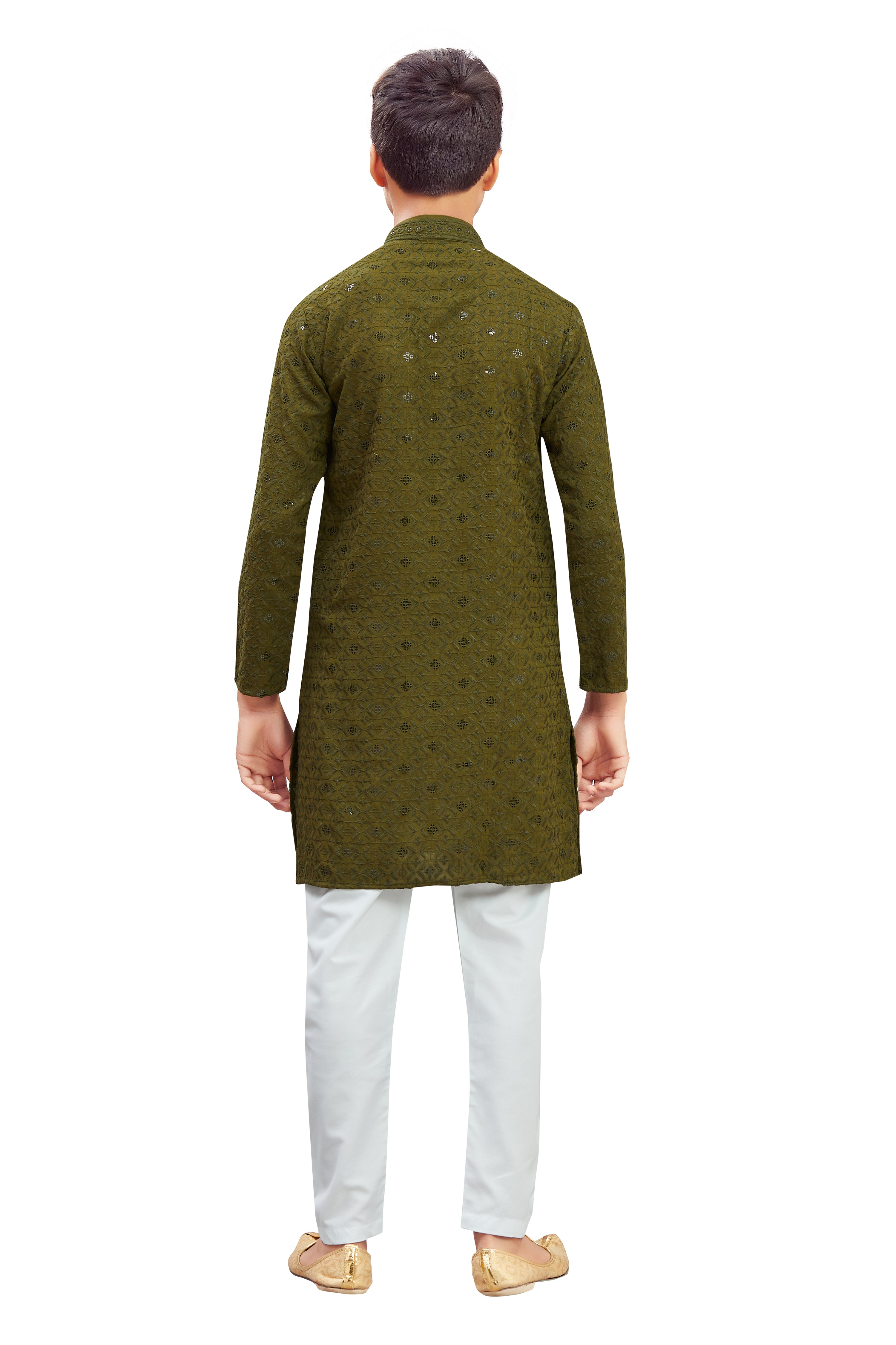 Boys Embroidered Kurta Set - Roop Darshan