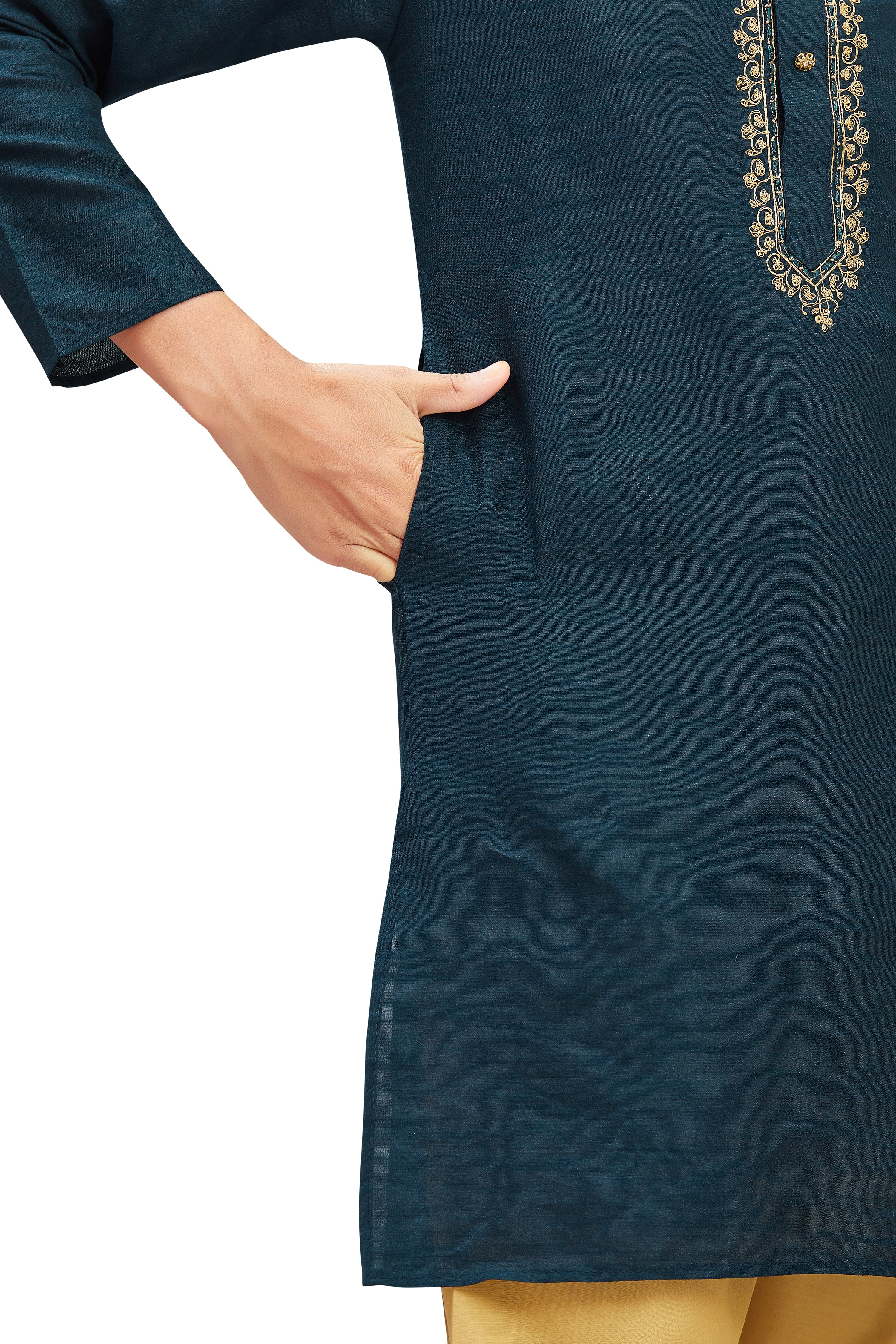 Boys Embroidered Kurta - Roop Darshan
