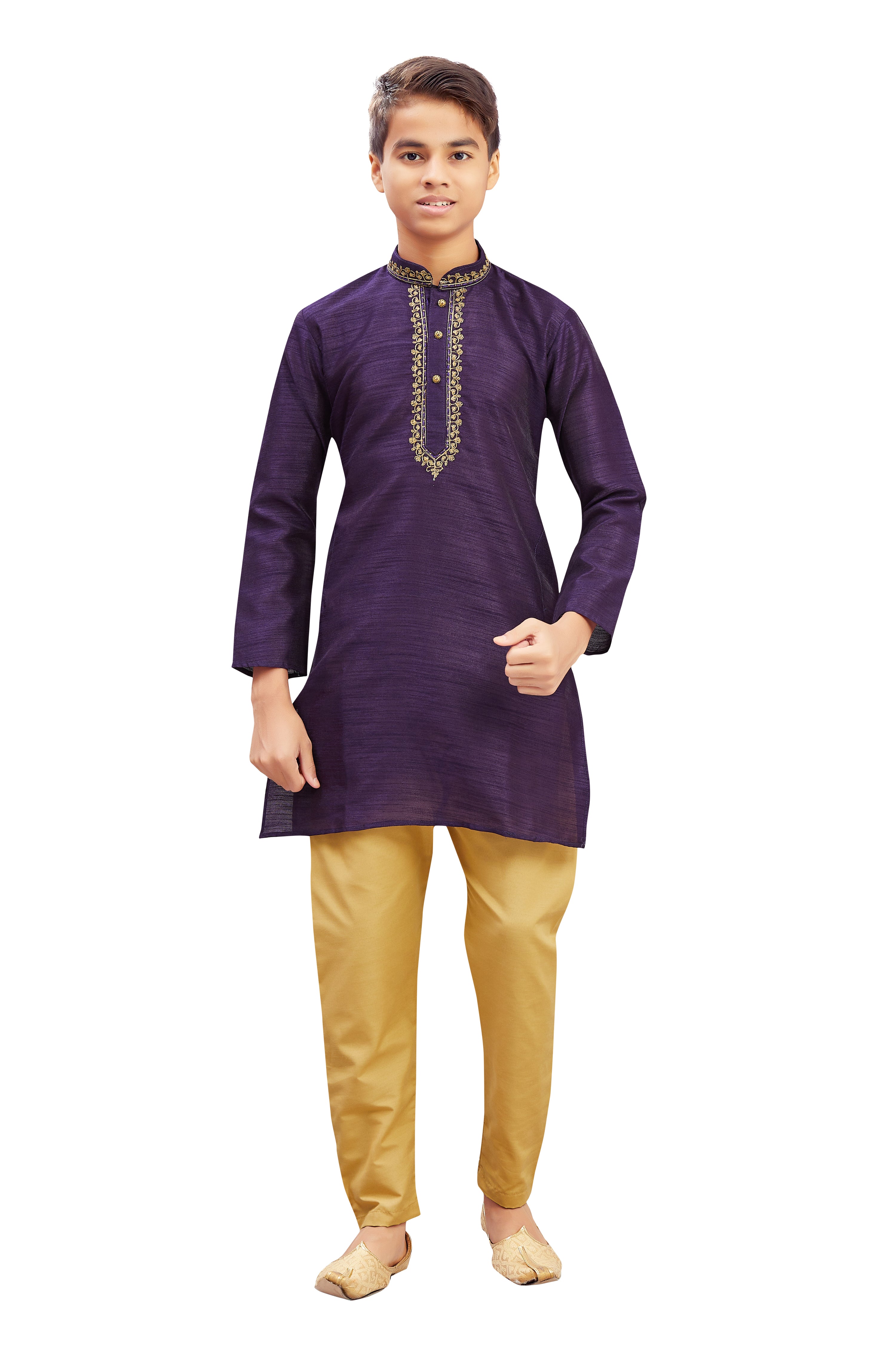 Boys Embroidered Kurta - Roop Darshan