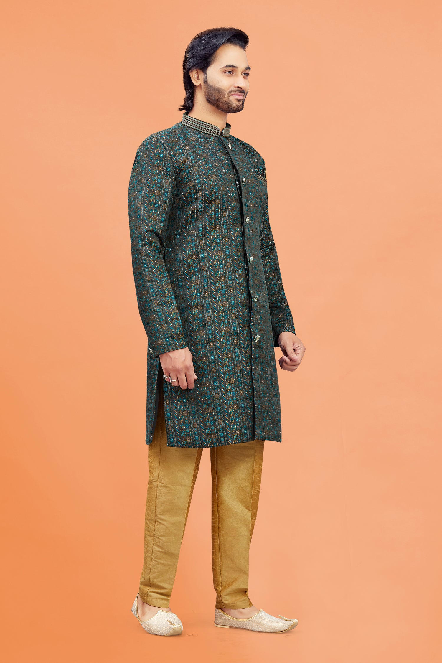 Mens Silk Kurta Set - Roop Darshan