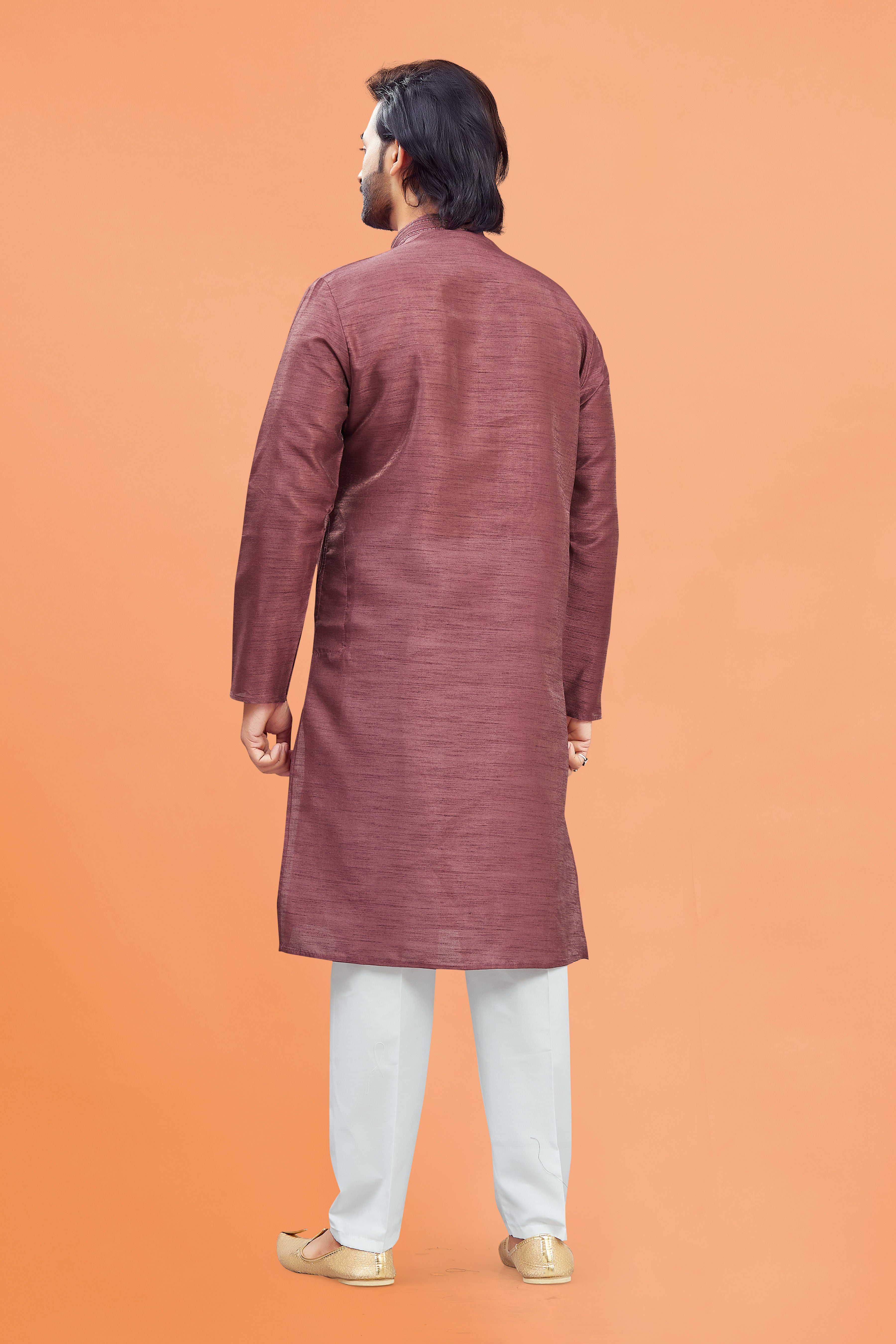 Mens Silk Kurta Set - Roop Darshan