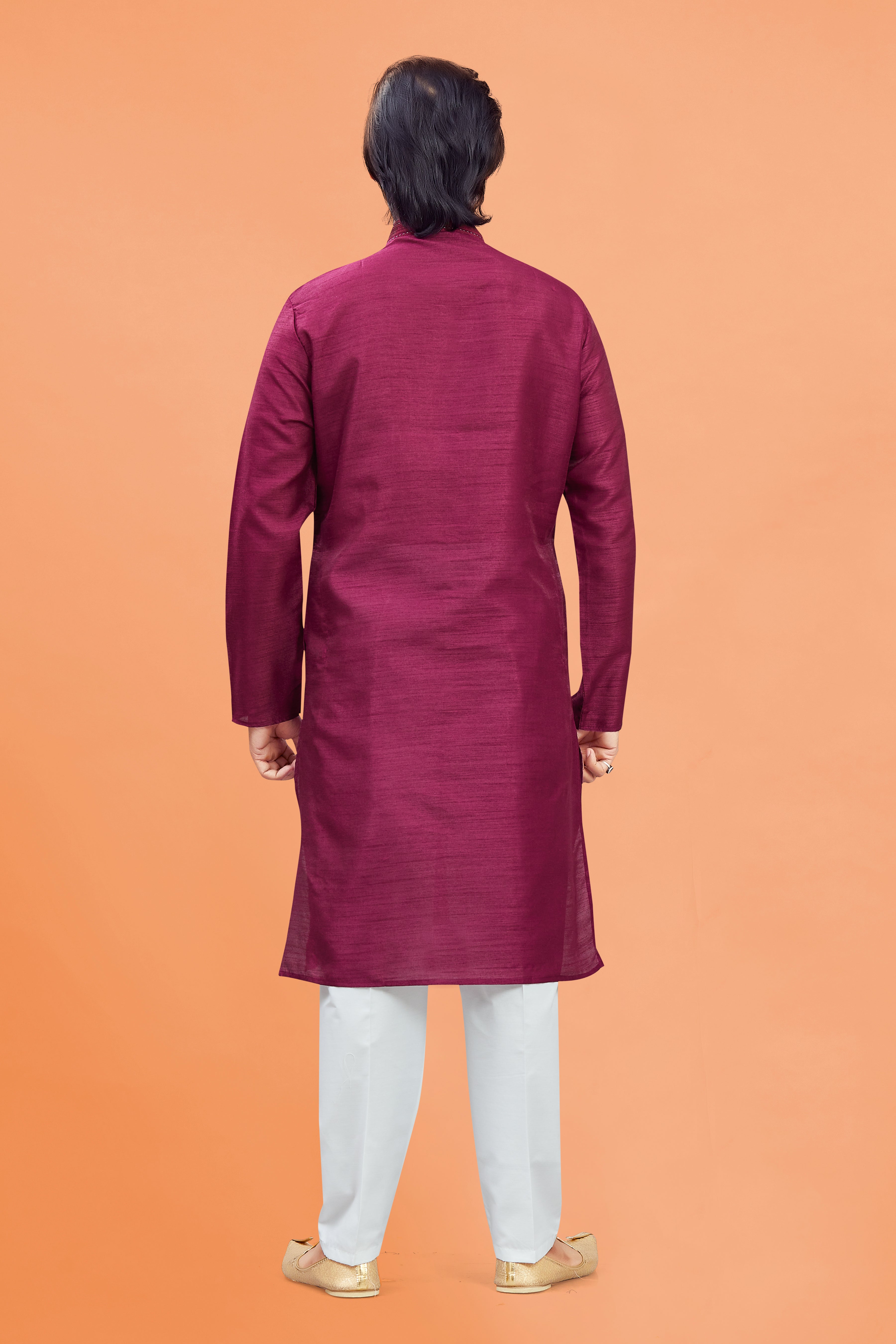 Mens Silk Kurta Set - Roop Darshan
