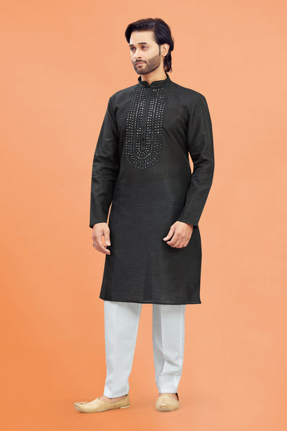 Mens Silk Kurta Set - Roop Darshan