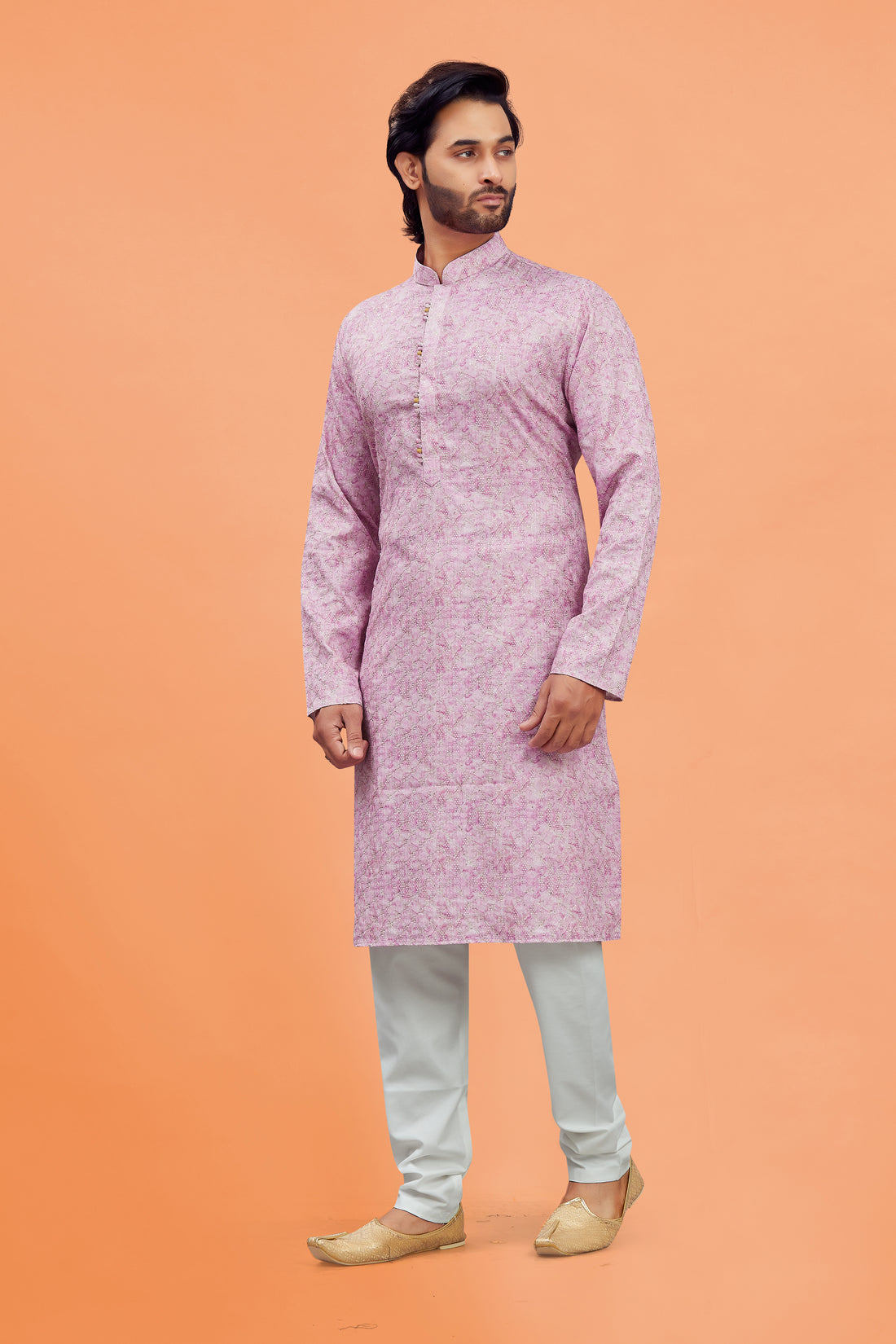 Mens Silk Kurta Set - Roop Darshan