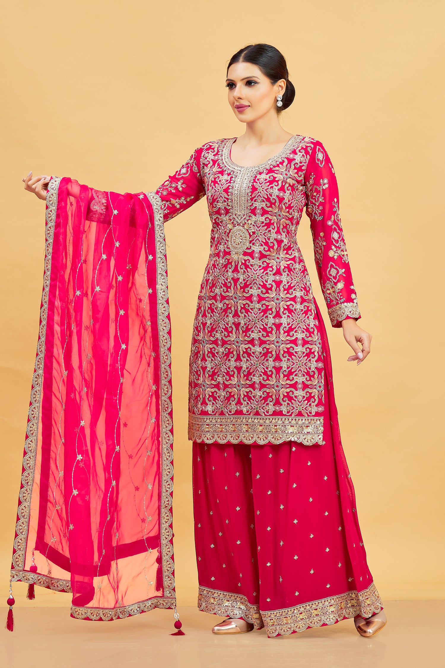 Karishma Palazzo Suit - Roop Darshan