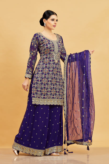 Karishma Palazzo Suit - Roop Darshan