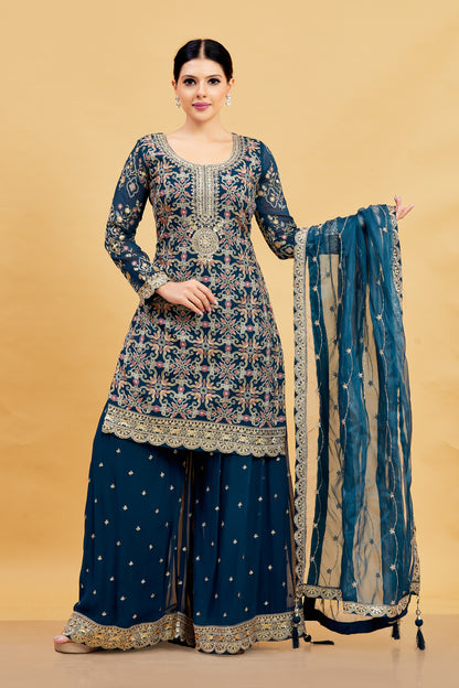 Karishma Palazzo Suit - Roop Darshan