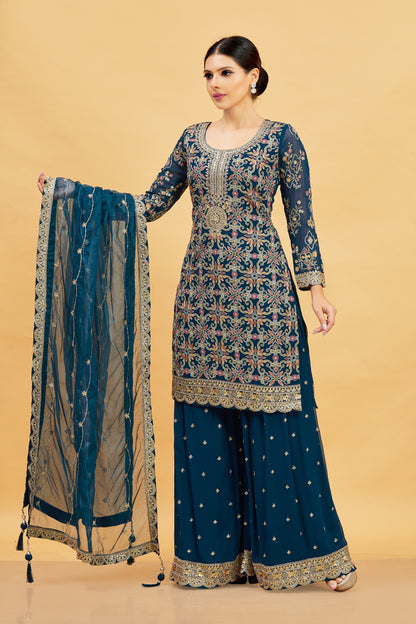 Karishma Palazzo Suit - Roop Darshan